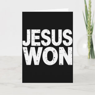 Tarjeta Fe Cristiana Religiosa Ganó Jesús