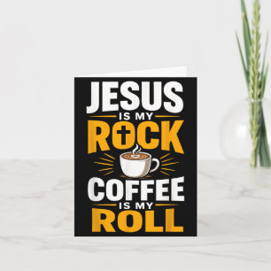Tarjeta Fe de cristiano Jesús Café Oración matutina