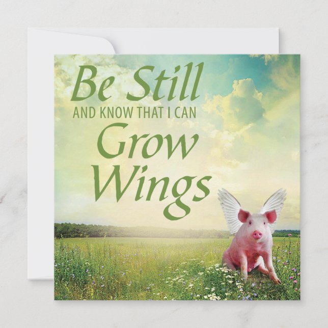 Tarjeta Fe En Los Cerdos (Anverso)