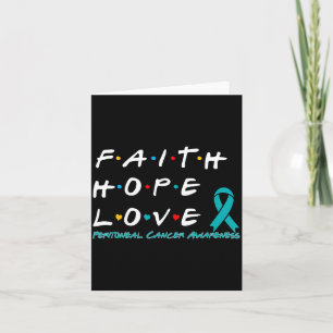Tarjeta Fe Esperanza Amor Cáncer Peritoneal Conciencia sob