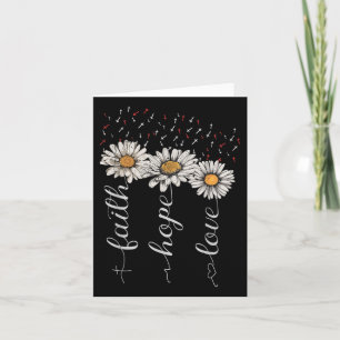 Tarjeta Fe Esperanza Amor En Jesús Cristiano Con Girasol