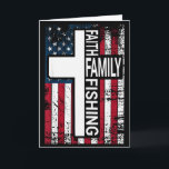 Tarjeta Fe Familia Pesca Cristiano Orgulloso Padre Pescado<br><div class="desc">Fe Familia Pesca Cristiano Orgulloso Padre Pescador</div>