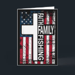 Tarjeta Fe Familia Pesca Cristiano Padre Orgulloso Pescado<br><div class="desc">Fe Familia Pesca Cristiano Padre Orgulloso Pescador</div>