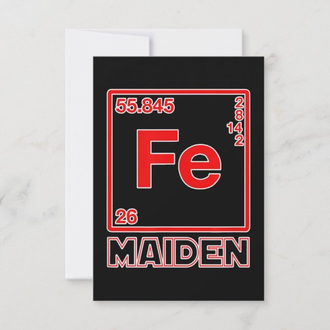 Tarjeta Fe Maiden Iron Element FE Parody (Anverso)