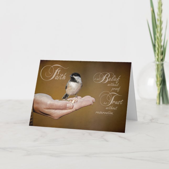 Tarjeta Fe Notecard (Anverso)