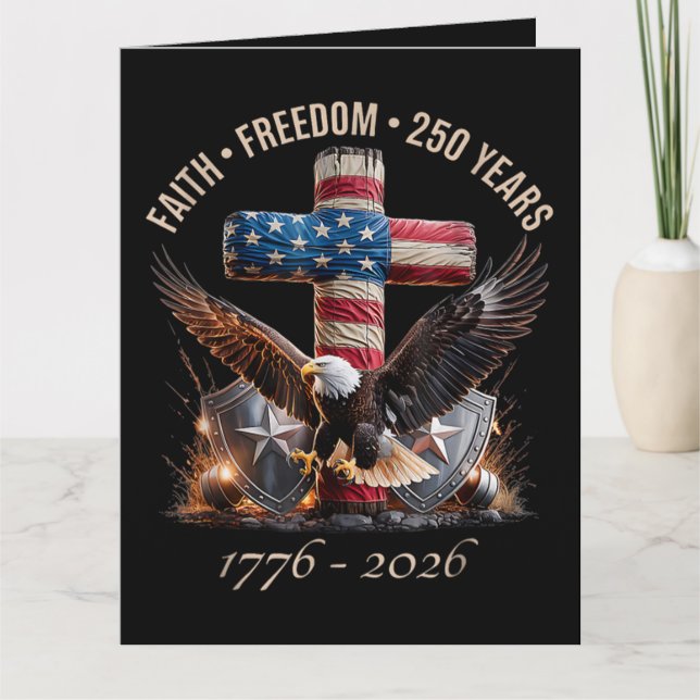 Tarjeta Fe y Libertad 250 Años (Anverso)