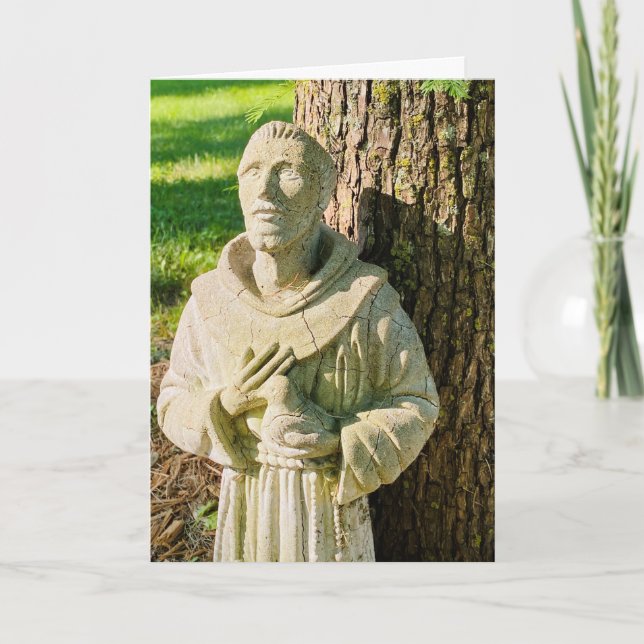 Tarjeta Feast of St. Francis With Bird in Hand (Anverso)