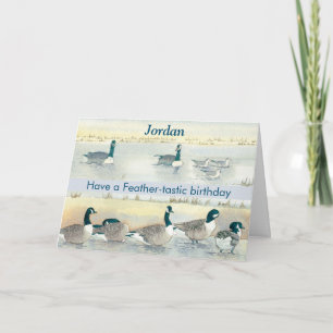 Tarjeta FeatherTastic Fun Bird Chiste Goose Birday Card