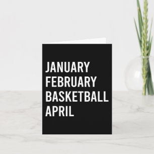 Tarjeta Febrero Febrero Baloncesto Baloncesto Fun Balonces