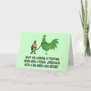 Tarjeta Feckin irlandés fecktard