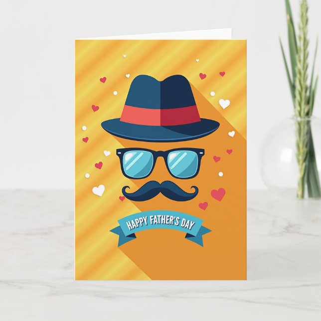 Tarjeta Fedora de Papá con Estilo (Anverso)