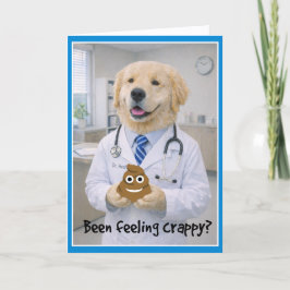 Tarjeta Feeling Crappy Get Well Card  POB-1