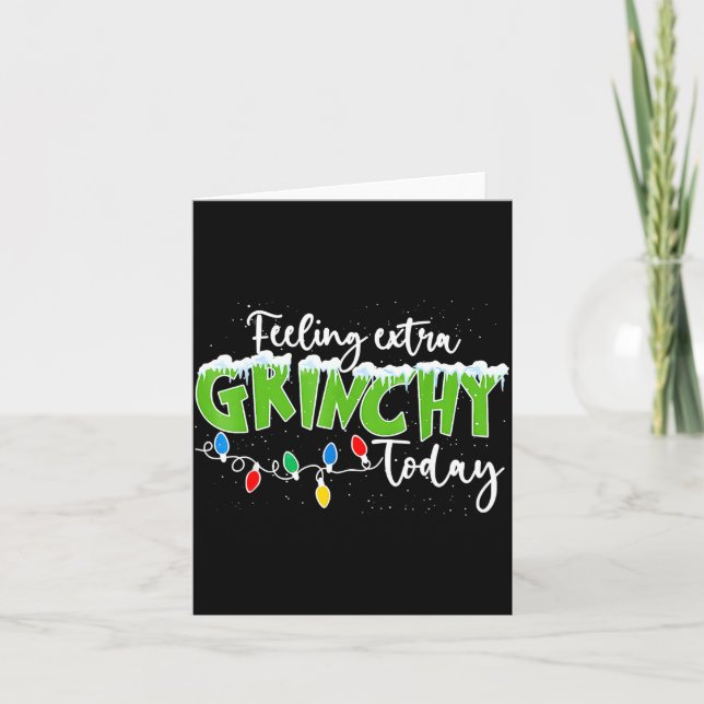 Tarjeta Feeling Extra Today Funny Christmas 2025  (Anverso)