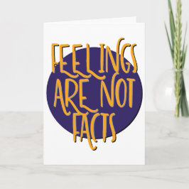 Tarjeta Feelings Are Not Facts | 12 Step Recovery Slogan