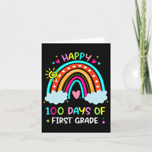 Tarjeta Felices 100 Días De Maestra De Primer Grado En Arc