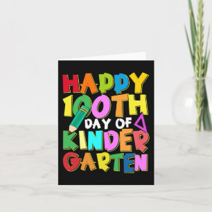 Tarjeta Felices 100 Días De Niños De Jardín De Niños 100 D