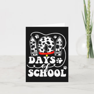 Tarjeta Felices 101 días de escuela de perro lindo 100 día
