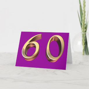 Tarjeta Felices 60 cumpleaños 660