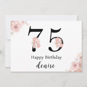 Tarjeta Felices 75 Años Personalizados