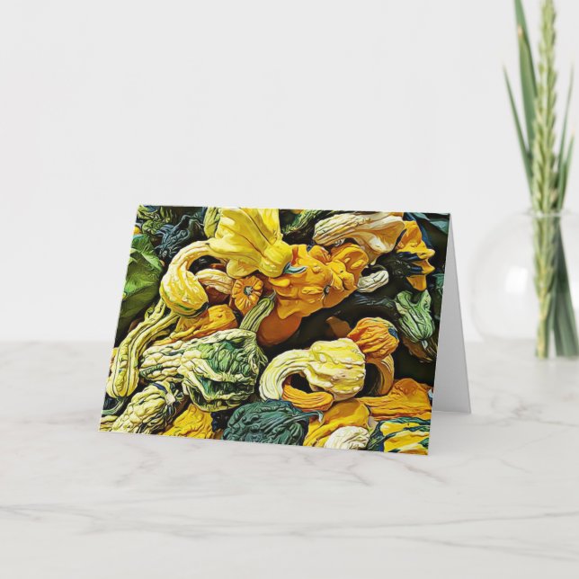 Tarjeta Felices Calabazas de Bendición de Otoño de Hallowe (Anverso)