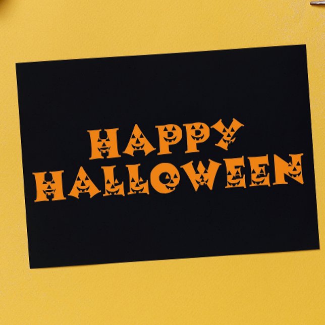 Tarjeta Felices Calabazas de Halloween (Subido por el creador)