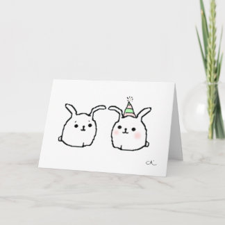 Tarjeta Felices cumpleaños Bunnies