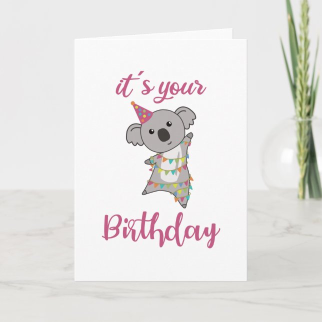 Tarjeta Felices Deseos De Cumpleaños Para Ustedes Animales (Anverso)