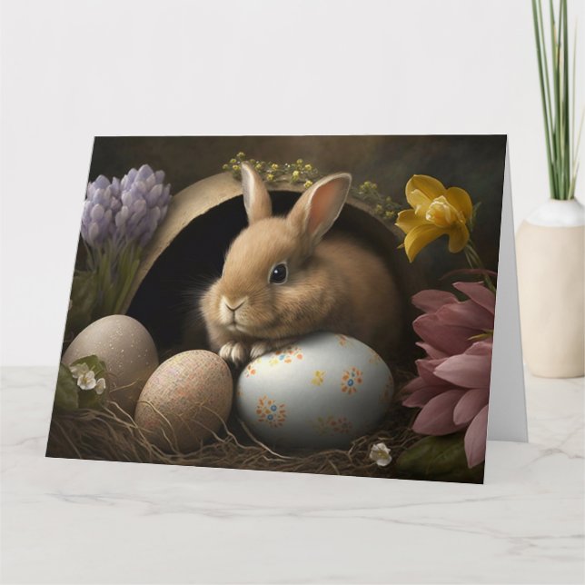 Tarjeta Felices deseos de Pascua (Anverso)