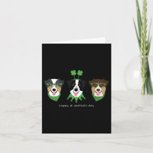 Tarjeta Felices Día de los Patrocinadores Cortan Perros Pa