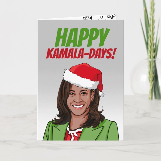 Tarjeta Felices días de Kamala Navidades (Anverso)