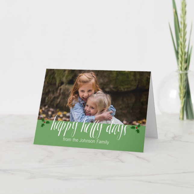 Tarjeta Felices Días desde el _______ feriado familiar (Anverso)