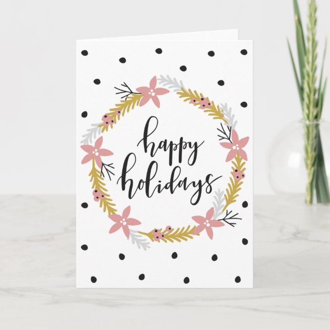 Tarjeta Felices Fiestas (Anverso)