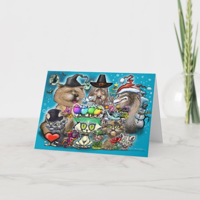 Tarjeta Felices Fiestas (Anverso)