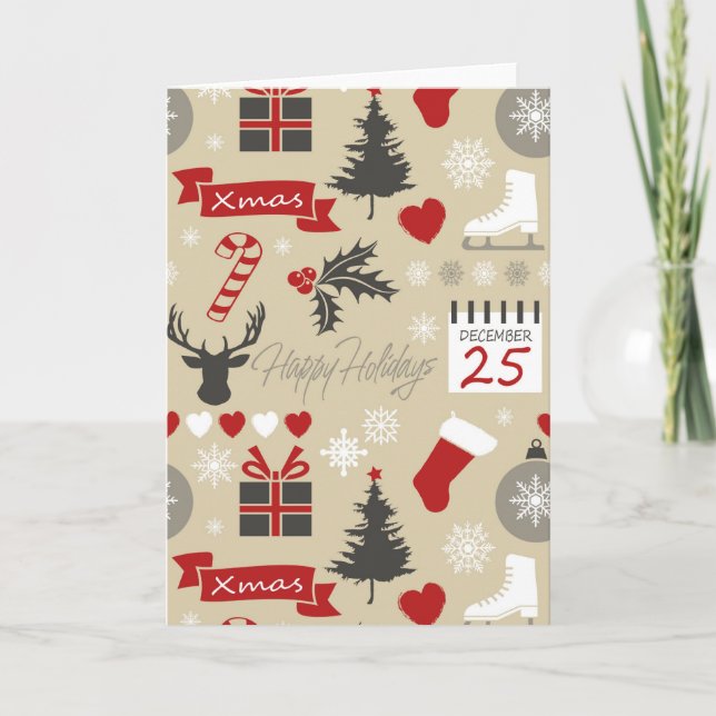 Tarjeta Felices Fiestas (Anverso)