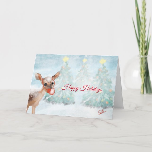 Tarjeta Felices Fiestas (Anverso)