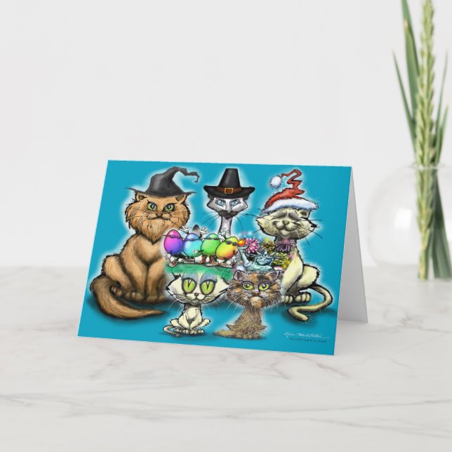 Tarjeta Felices Fiestas (Anverso)