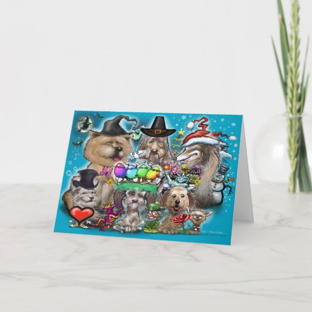 Tarjeta Felices Fiestas (Anverso)