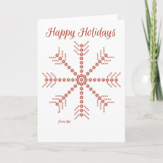 Tarjeta Felices fiestas - Anchor Snowflake