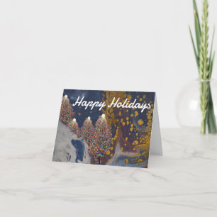 Tarjeta Felices Fiestas Arte Original