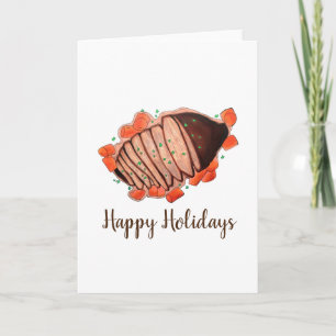 Tarjeta Felices Fiestas Brisket de Ternera Estofado Cocina