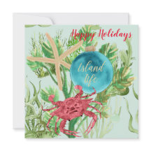 Felices Fiestas Cangrejo Rojo Plaza Costera Saludo