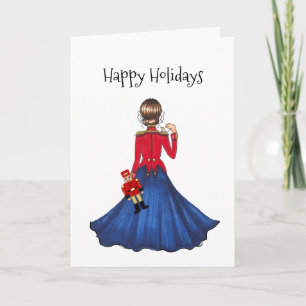Tarjeta Felices Fiestas - Clara, el Ratón, El Cascanueces