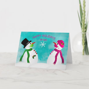 Tarjeta Felices fiestas, el distanciamiento social de los