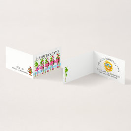 Tarjeta Felices Fiestas Estilo Flamingo #HolidayZ