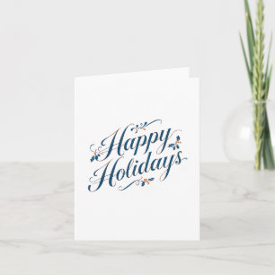 Tarjeta Felices Fiestas Feliz Navidad Familia Año Nuevo