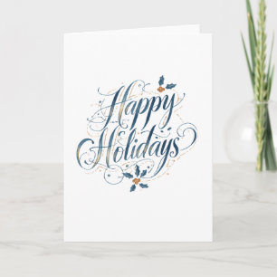 Tarjeta Felices Fiestas Feliz Navidad Familia Año Nuevo