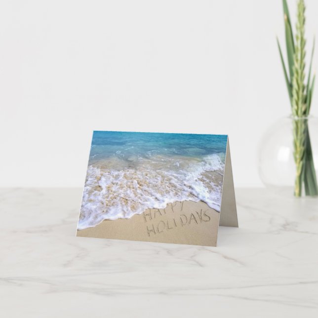 Tarjeta Felices Fiestas Gracias por el negocio (Anverso)