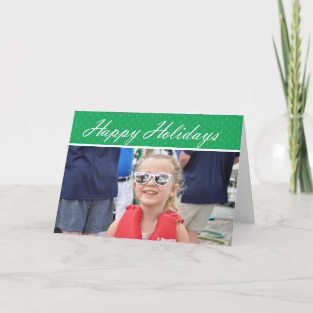 Tarjeta Felices Fiestas - Marco fotográfico (Anverso)