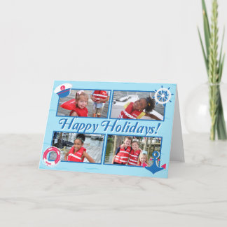 Tarjeta Felices Fiestas - Marco fotográfico