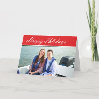Tarjeta Felices Fiestas - Marco fotográfico